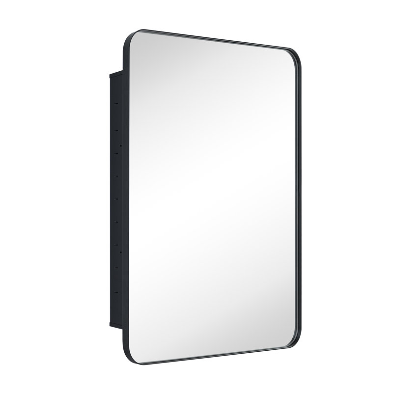 Latitude Run® W H Recessed Framed Medicine with Mirror and